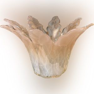 Murano Art Glass Candle Holder Vase Bowl